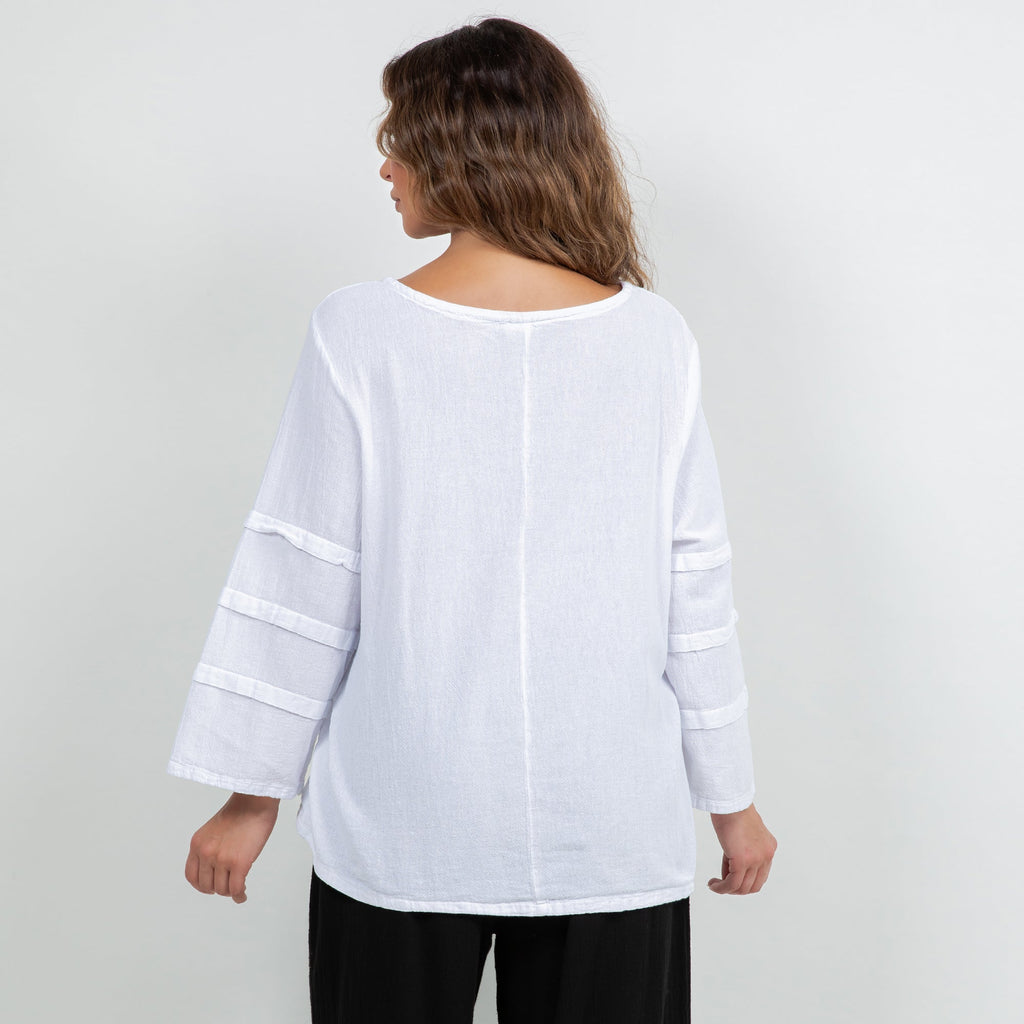 Women's Cotton Gauze Sabrina Top - Che Cose Belle