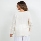 Women's Cotton Gauze Sabrina Top - Che Cose Belle