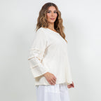 Women's Cotton Gauze Sabrina Top - Che Cose Belle