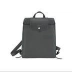 Women's Dragon Inlaid Double Trendy Leather Nylon Backpacks - Che Cose Belle