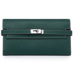 Women's Fashion Classic Lychee Pattern Cowhide Clutch Ladies Wallets - Che Cose Belle