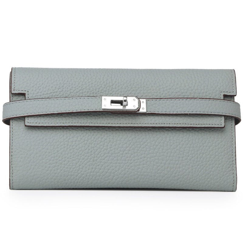 Women's Fashion Classic Lychee Pattern Cowhide Clutch Ladies Wallets - Che Cose Belle