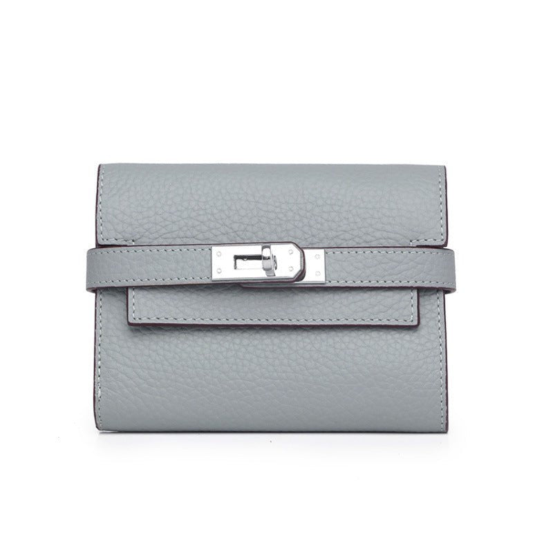 Women's Fashion Classic Lychee Pattern Cowhide Clutch Ladies Wallets - Che Cose Belle
