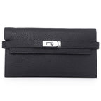 Women's Fashion Classic Lychee Pattern Cowhide Clutch Ladies Wallets - Che Cose Belle