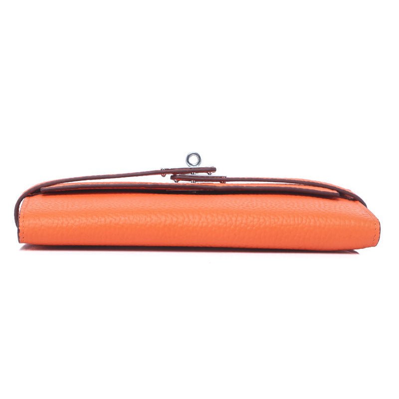 Women's Fashion Classic Lychee Pattern Cowhide Clutch Ladies Wallets - Che Cose Belle