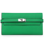 Women's Fashion Classic Lychee Pattern Cowhide Clutch Ladies Wallets - Che Cose Belle