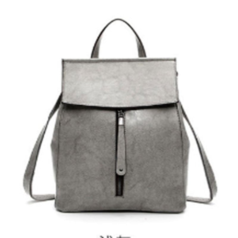 Women's Fashion Genuine Leather Retro Oil Wax Backpacks - Che Cose Belle