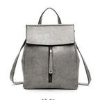 Women's Fashion Genuine Leather Retro Oil Wax Backpacks - Che Cose Belle