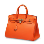 Women's First Layer Cowhide Genuine Leather Portable Handbags - Che Cose Belle