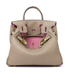 Women's First Layer Cowhide Genuine Leather Portable Handbags - Che Cose Belle