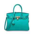 Women's First Layer Cowhide Genuine Leather Portable Handbags - Che Cose Belle