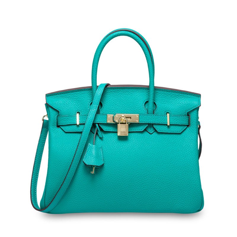 Women's First Layer Cowhide Genuine Leather Portable Handbags - Che Cose Belle