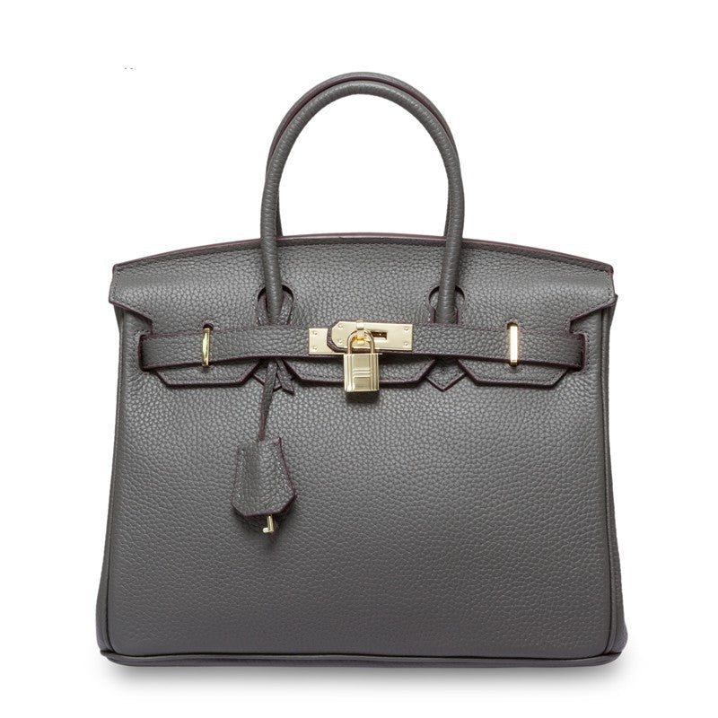 Women's First Layer Cowhide Genuine Leather Portable Handbags - Che Cose Belle