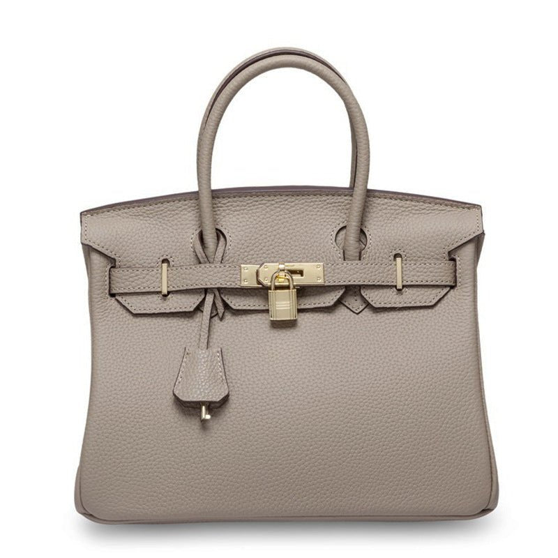 Women's First Layer Cowhide Genuine Leather Portable Handbags - Che Cose Belle