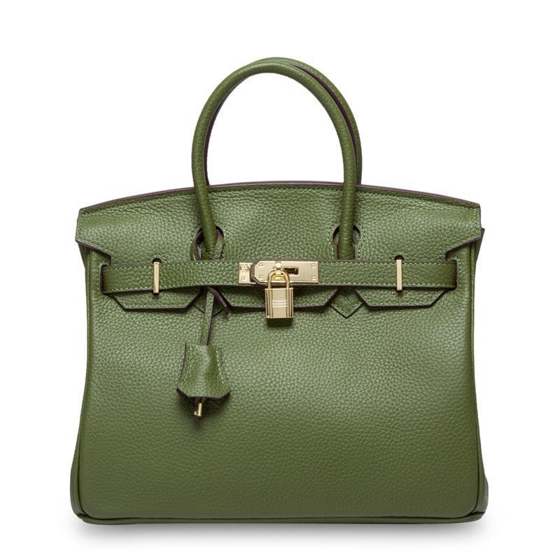 Women's First Layer Cowhide Genuine Leather Portable Handbags - Che Cose Belle