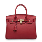 Women's First Layer Cowhide Genuine Leather Portable Handbags - Che Cose Belle