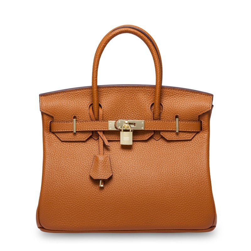 Women's First Layer Cowhide Genuine Leather Portable Handbags - Che Cose Belle