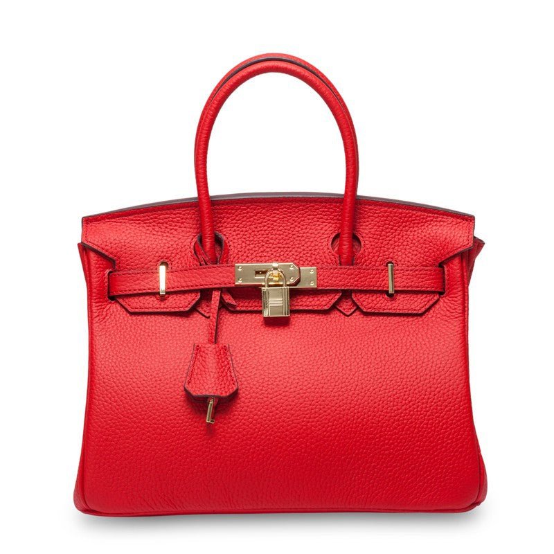 Women's First Layer Cowhide Genuine Leather Portable Handbags - Che Cose Belle
