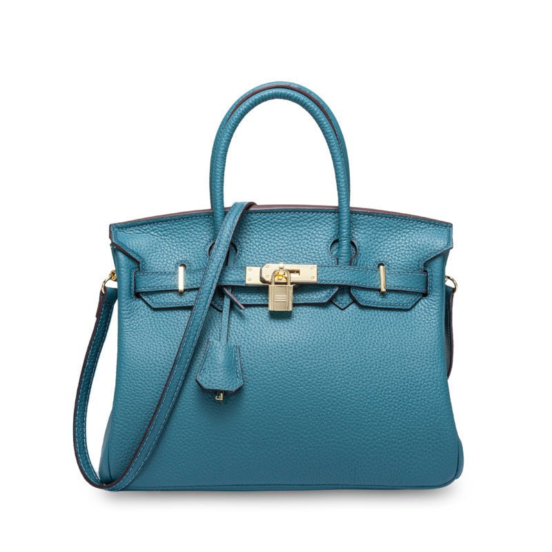 Women's First Layer Cowhide Genuine Leather Portable Handbags - Che Cose Belle