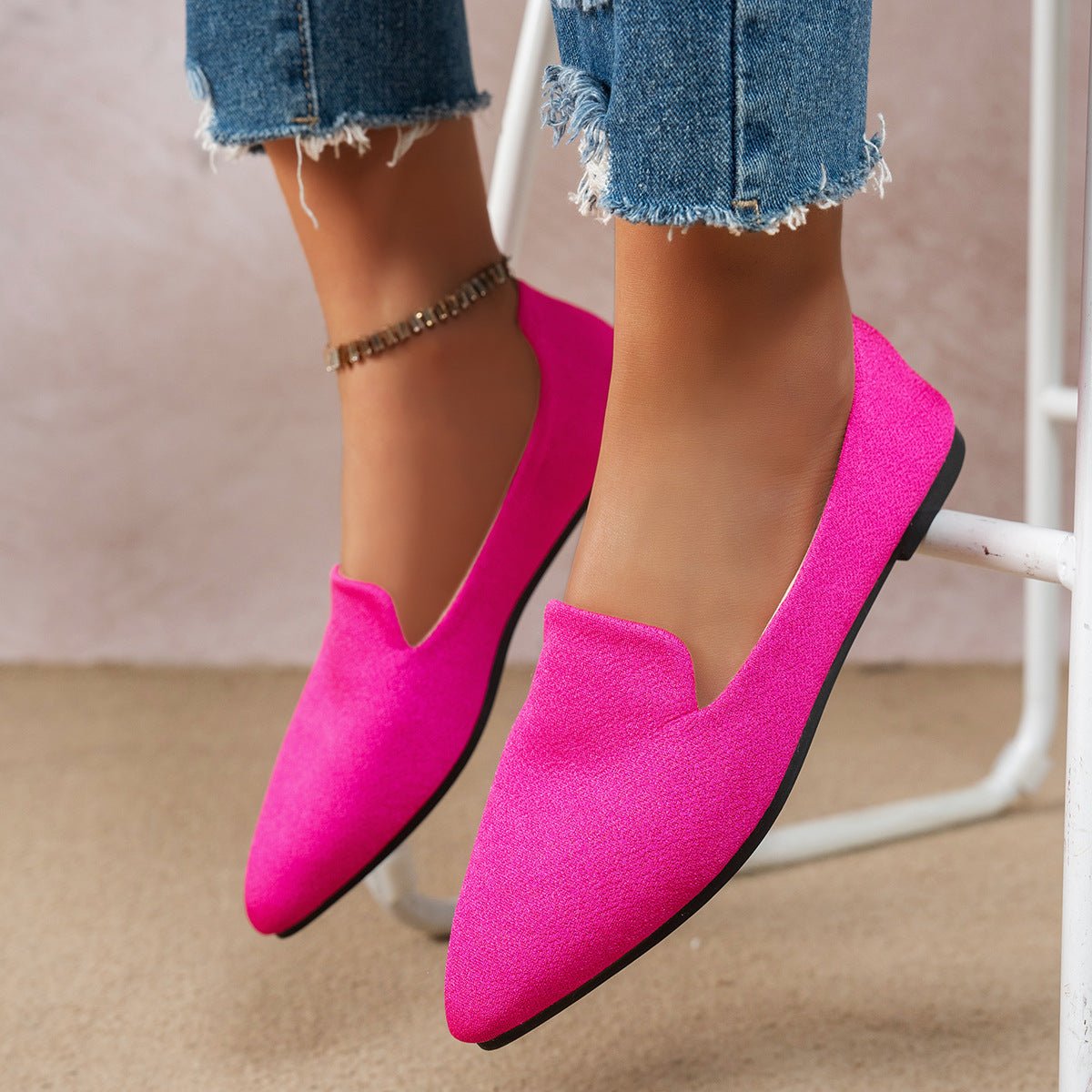 Women’s Flat Pointed - Toe Thin Shoes — Casual Everyday Flats - Che Cose Belle