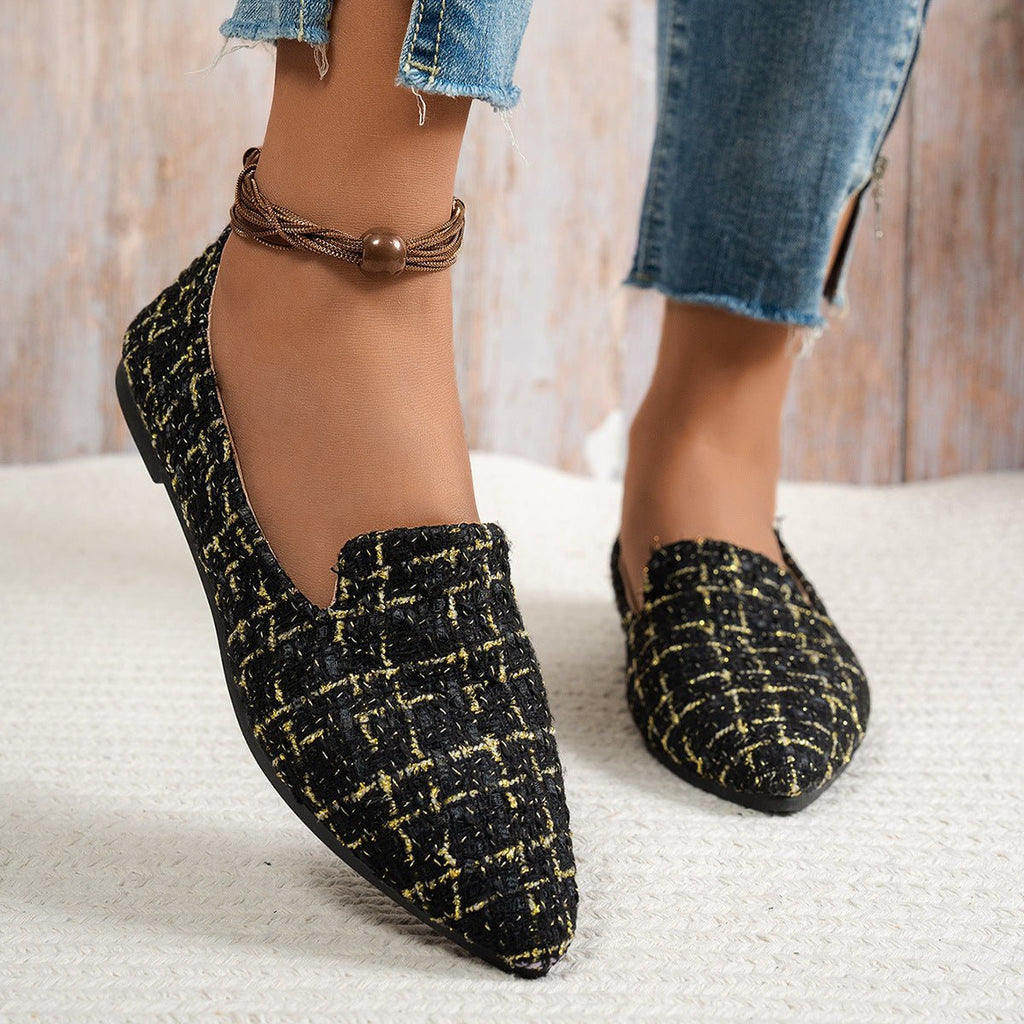 Women’s Flat Pointed - Toe Thin Shoes — Casual Everyday Flats - Che Cose Belle