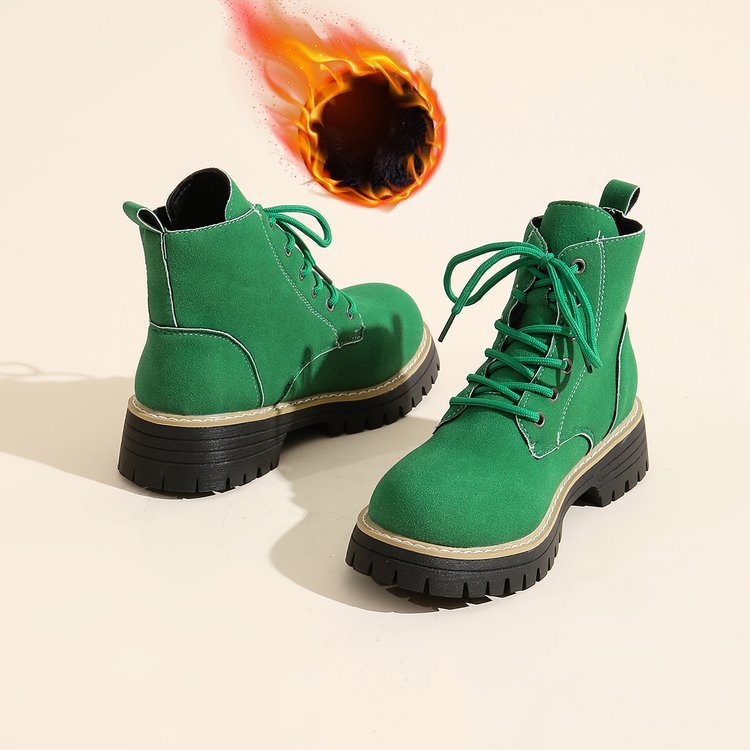 Women’s Lace - Up Suede Fleece - Lined Ankle Boots | Cozy Winter Boots - Che Cose Belle
