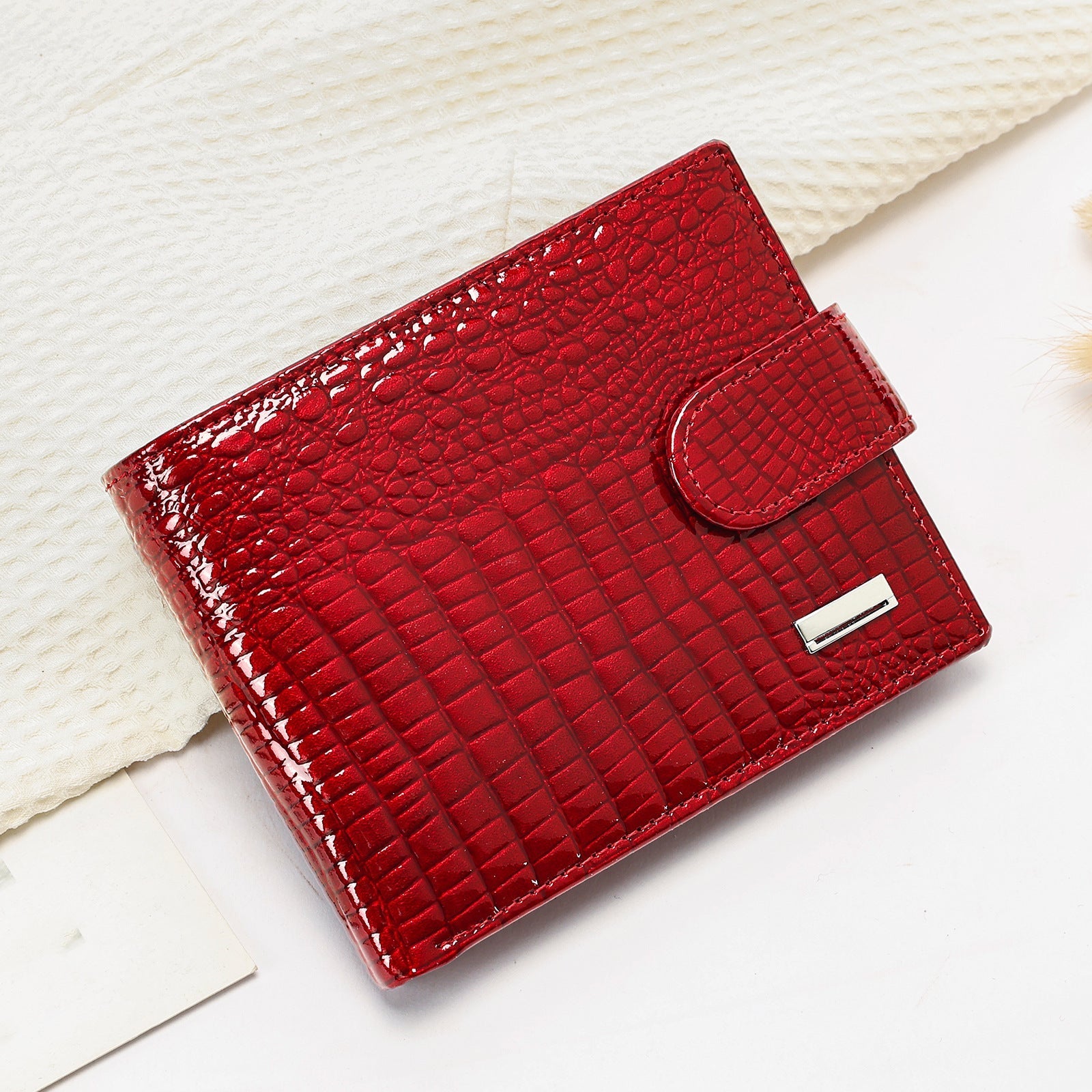 Women's Leather Short Multiple Slots Handmade Large Coin Purses - Che Cose Belle