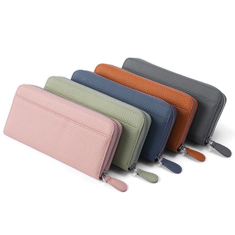 Women's & Men's & Genuine Leather Credit Long Clutch Purses - Che Cose Belle
