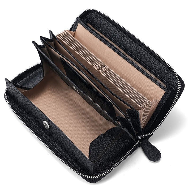 Women's & Men's & Genuine Leather Credit Long Clutch Purses - Che Cose Belle