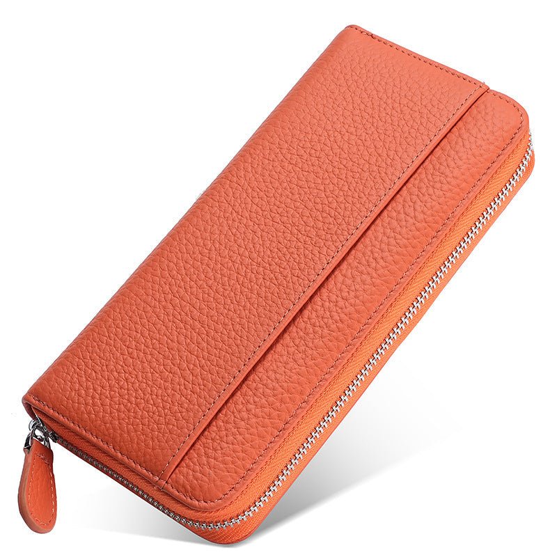 Women's & Men's & Genuine Leather Credit Long Clutch Purses - Che Cose Belle