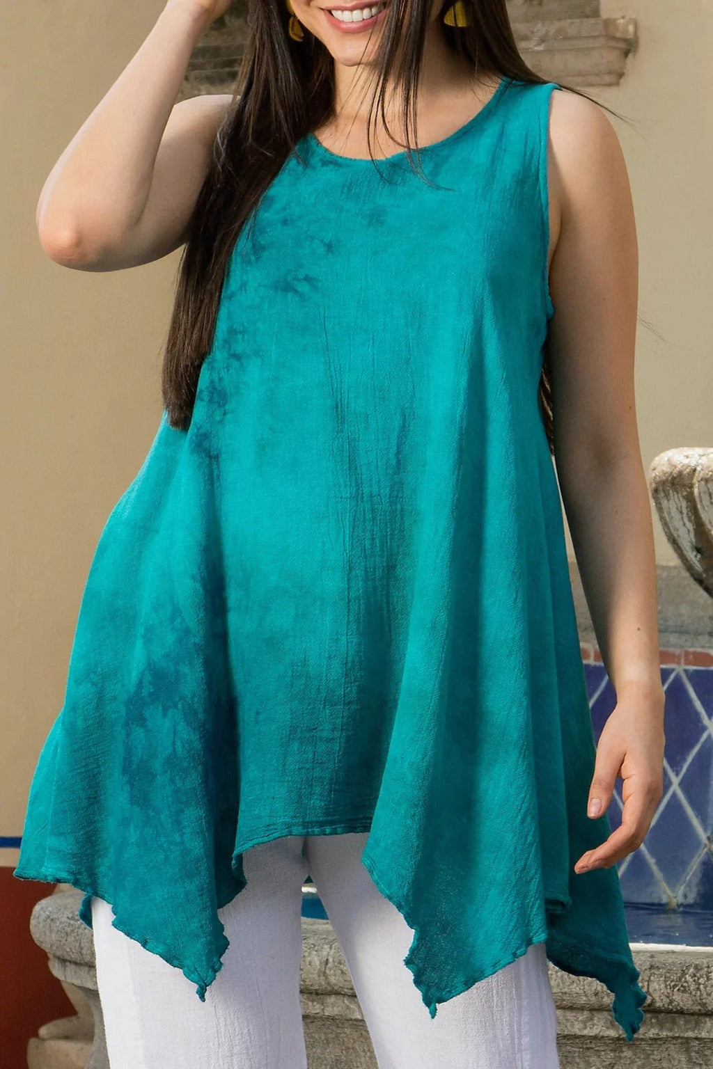 Women's Natalie Cotton Gauze Tank - Che Cose Belle