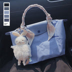 Women's Nylon Dumpling Embroidered Large Capacity Totes Shoulder Bags - Che Cose Belle
