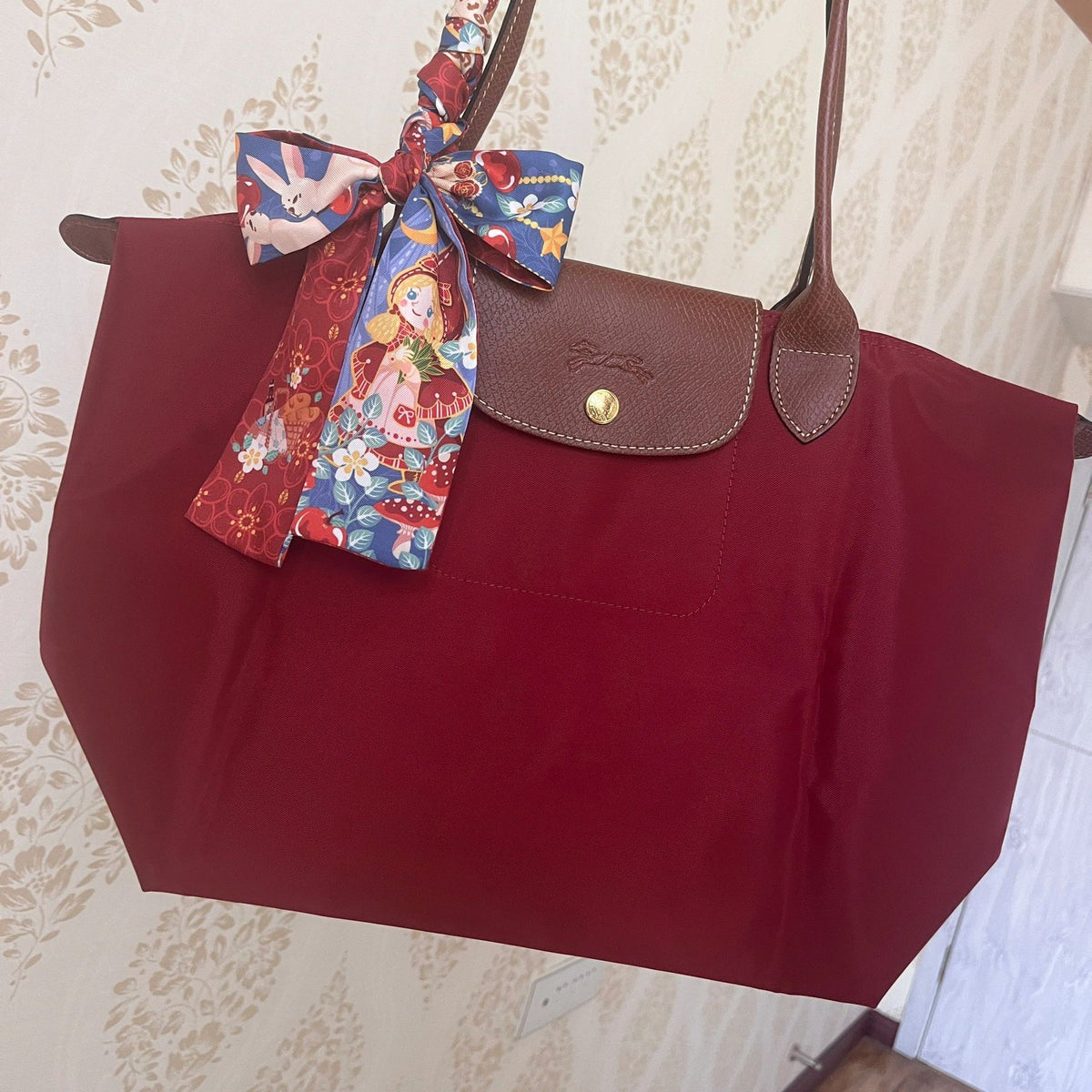 Women's Nylon Dumpling Embroidered Large Capacity Totes Shoulder Bags - Che Cose Belle