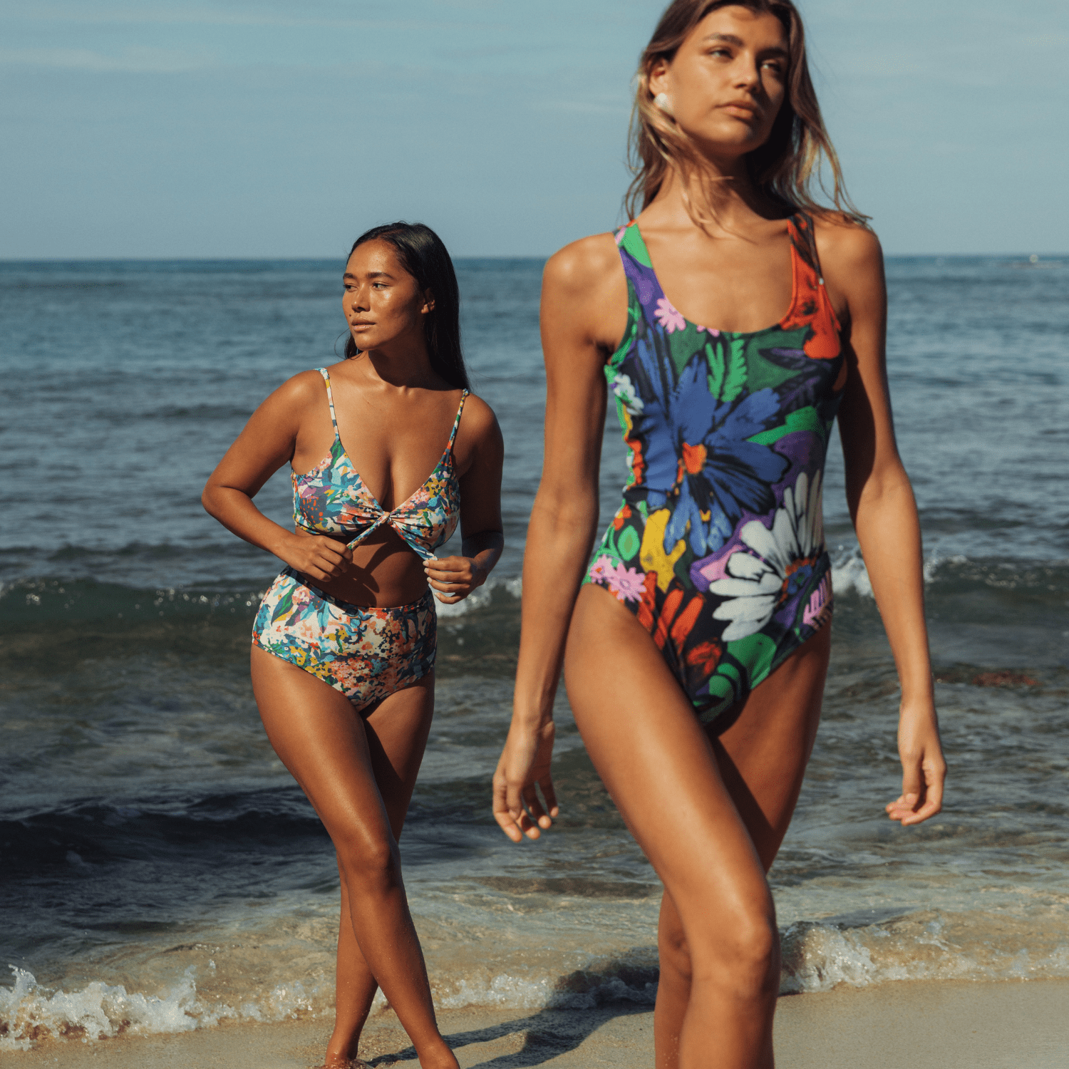 Women's One Piece Swimsuit - Flower Vibes - Che Cose Belle
