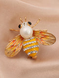 Women's Pearl Bee Brooch Pin Jewelry for Outdoor, Party, Festival Gifts - Che Cose Belle