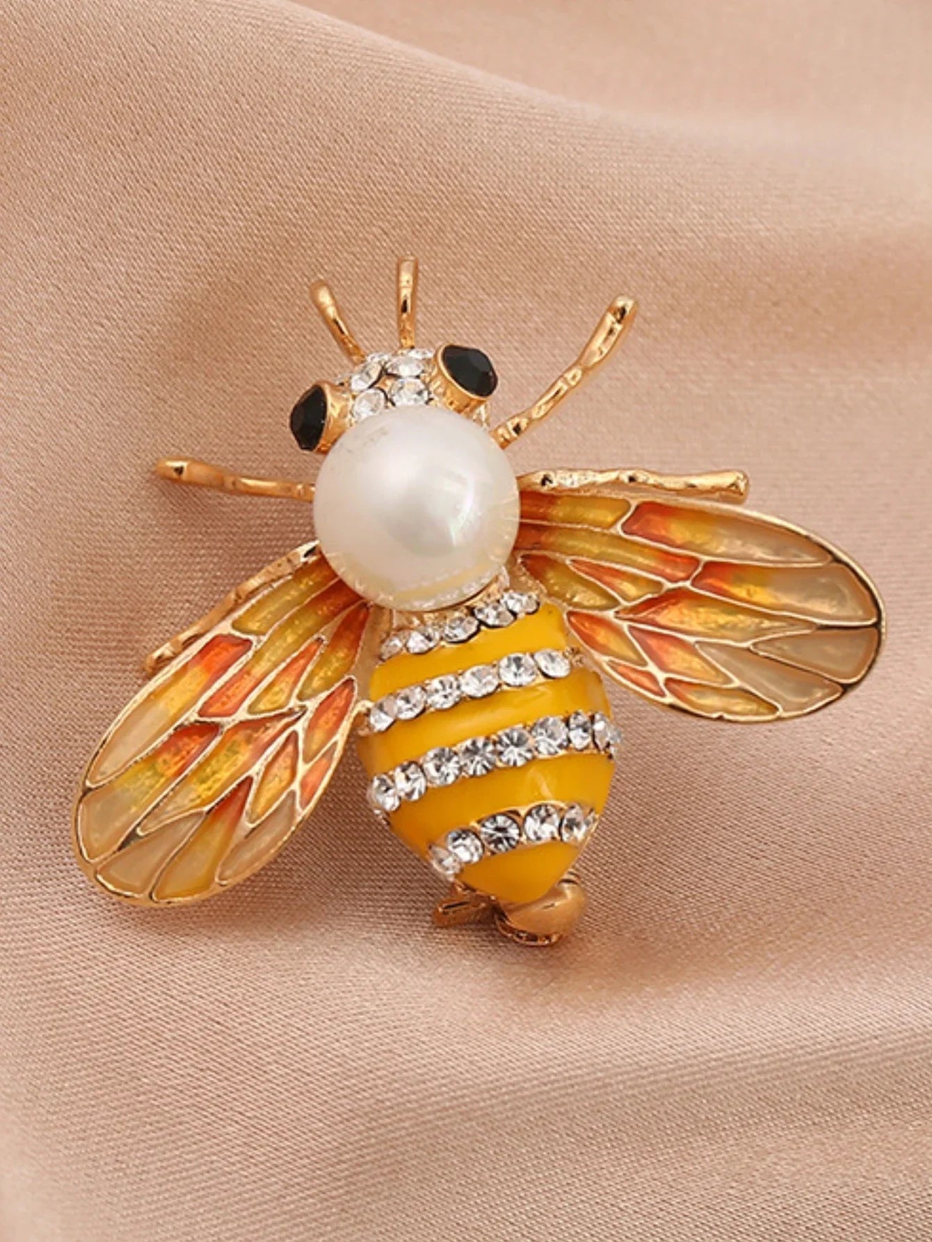 Women's Pearl Bee Brooch Pin Jewelry for Outdoor, Party, Festival Gifts - Che Cose Belle