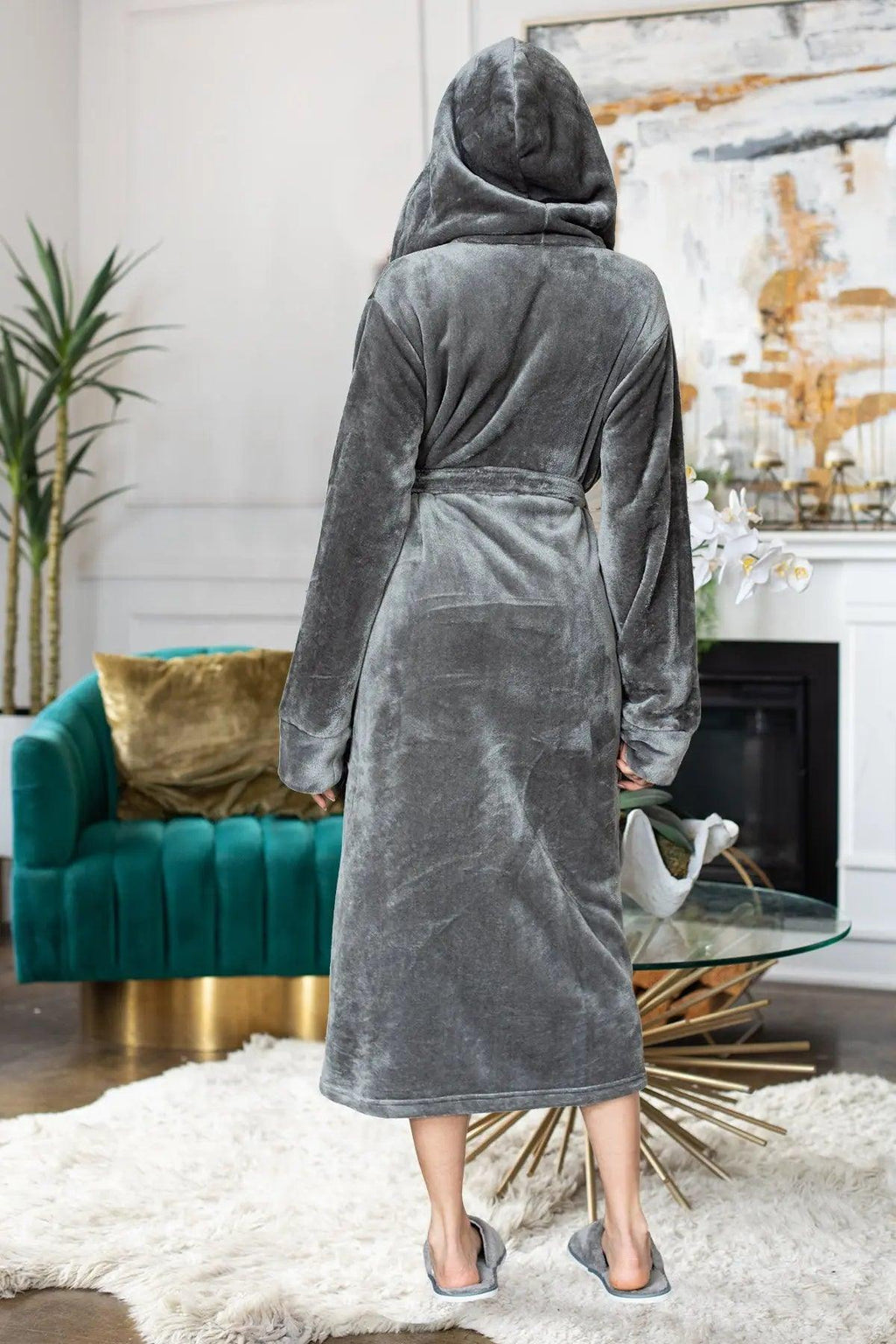Women’s Plush Hooded Robe - Spa - Worthy Comfort at Home - Che Cose Belle