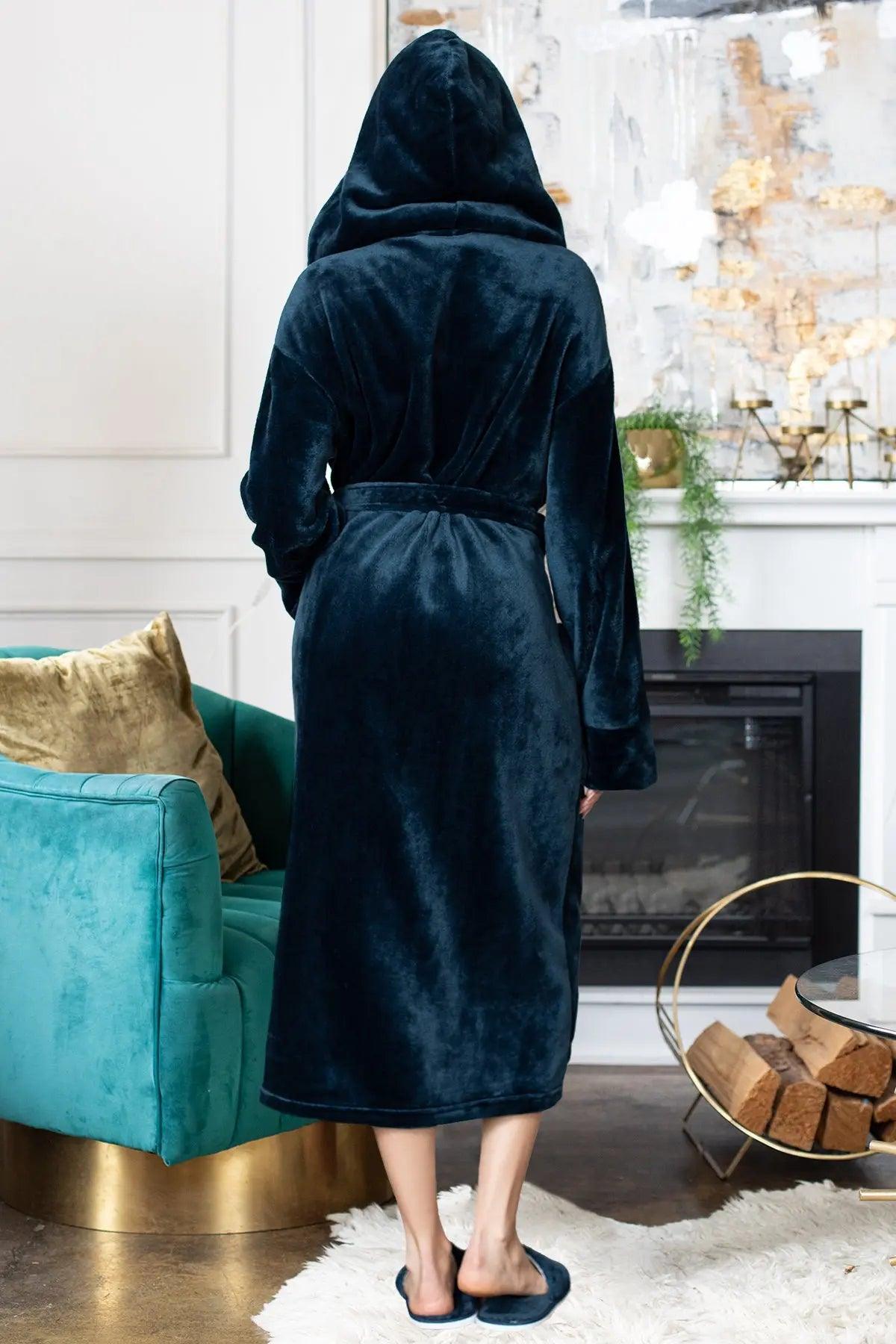 Women’s Plush Hooded Robe - Spa - Worthy Comfort at Home - Che Cose Belle