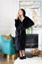 Women’s Plush Hooded Robe - Spa - Worthy Comfort at Home - Che Cose Belle