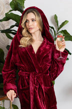Women’s Plush Hooded Robe - Spa - Worthy Comfort at Home - Che Cose Belle