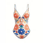 Women's Printed Bohemian Flowy Sling Vacation Style Swimsuit - Che Cose Belle