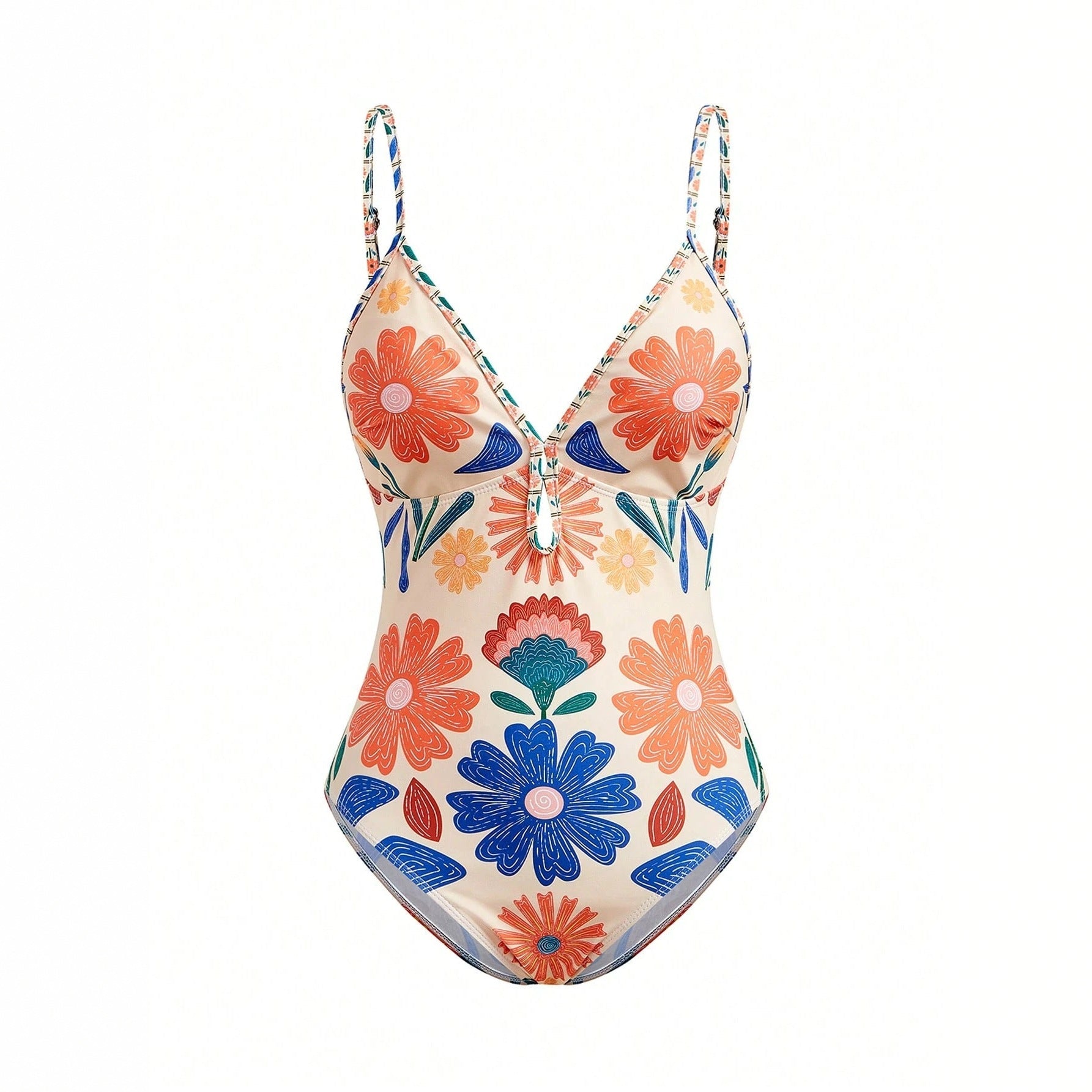 Women's Printed Bohemian Flowy Sling Vacation Style Swimsuit - Che Cose Belle