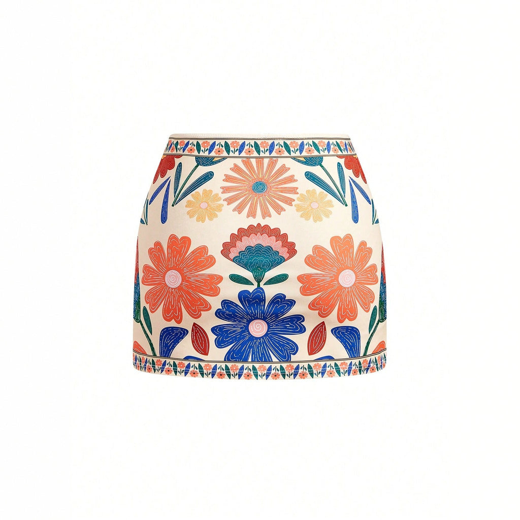 Women's Printed Bohemian Flowy Sling Vacation Style Swimsuit - Che Cose Belle