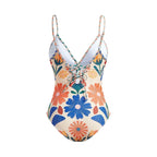 Women's Printed Bohemian Flowy Sling Vacation Style Swimsuit - Che Cose Belle