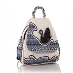 Women's Style Fresh Swan Woven Three - dimensional Double Bags - Che Cose Belle