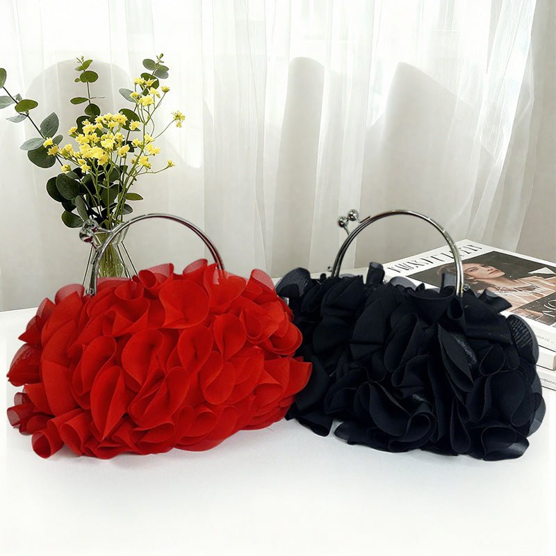 Womens Three-Dimensional Lace Casual Handbag - Che Cose Belle