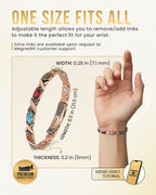 Women's Ultra Strength Pure Copper Magnetic Bracelet (Mixed Stones) - Che Cose Belle