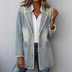 Women's Vintage American-Style Loose Denim Jacket - Che Cose Belle