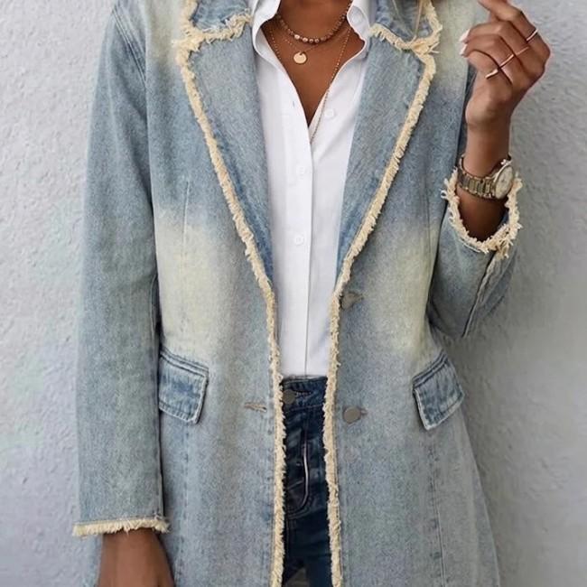 Women's Vintage American-Style Loose Denim Jacket - Che Cose Belle
