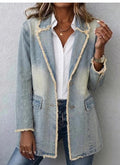 Women's Vintage American-Style Loose Denim Jacket - Che Cose Belle